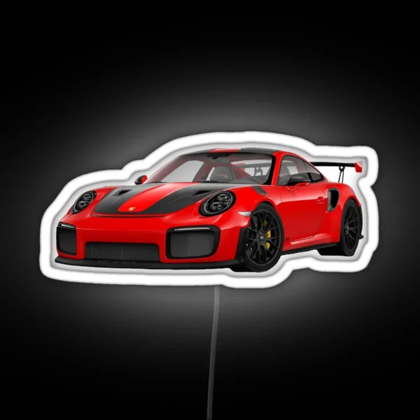 Porsche GT2RS Design RGB Neon Sign