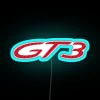 Porsche GT3 Guards Red Carbon with RGB Neon Sign