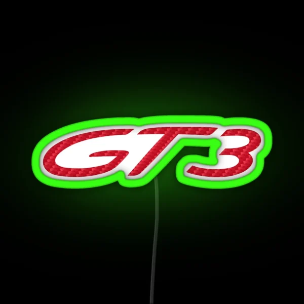Porsche GT3 Guards Red CARBON RGB Neon Sign