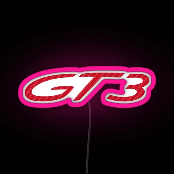 Porsche GT3 Guards Red CARBON RGB Neon Sign