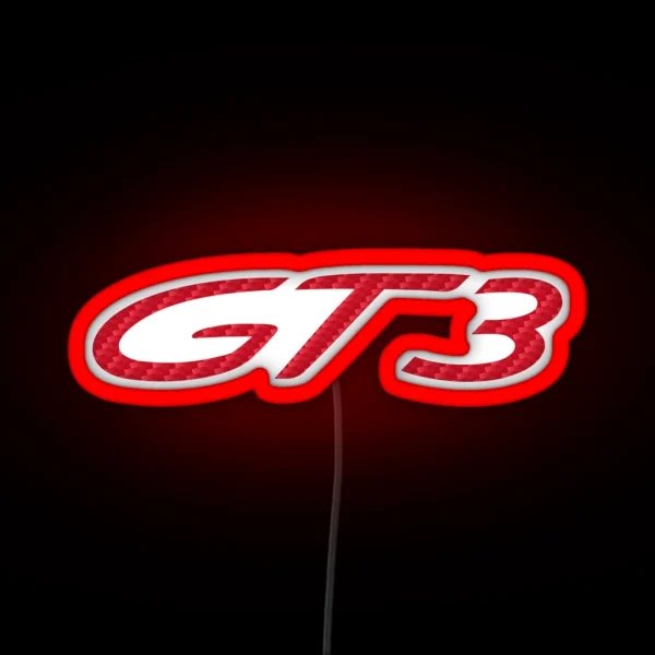 Porsche GT3 Guards Red CARBON RGB Neon Sign