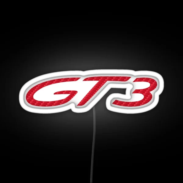 Porsche GT3 Guards Red CARBON RGB Neon Sign