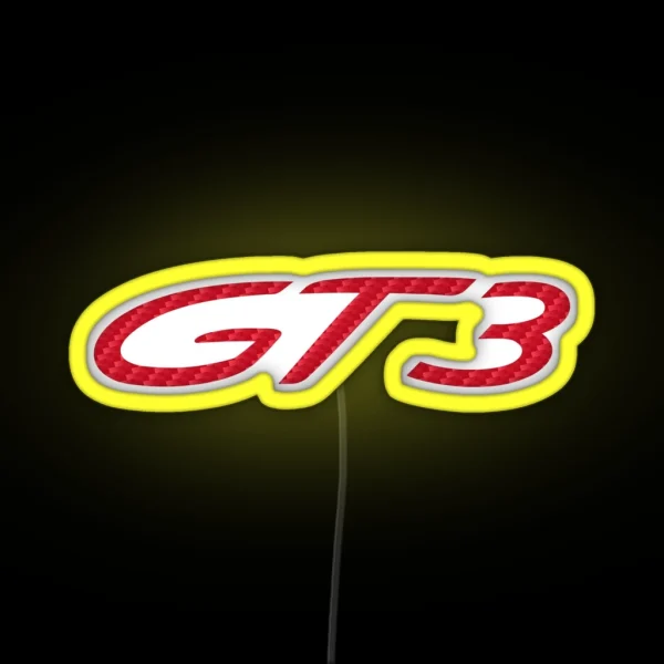 Porsche GT3 Guards Red CARBON RGB Neon Sign