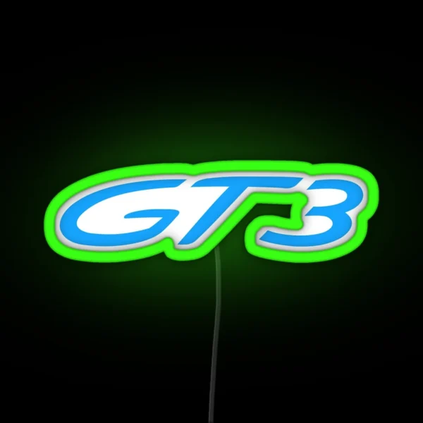 Porsche GT3 Mexico Blue RGB Neon Sign