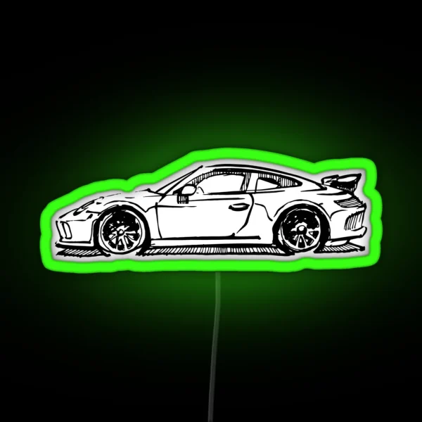 Porsche GT3 RGB Neon Sign