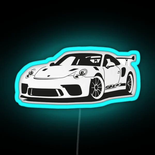 Porsche Gt3 Rs RGB Neon Sign