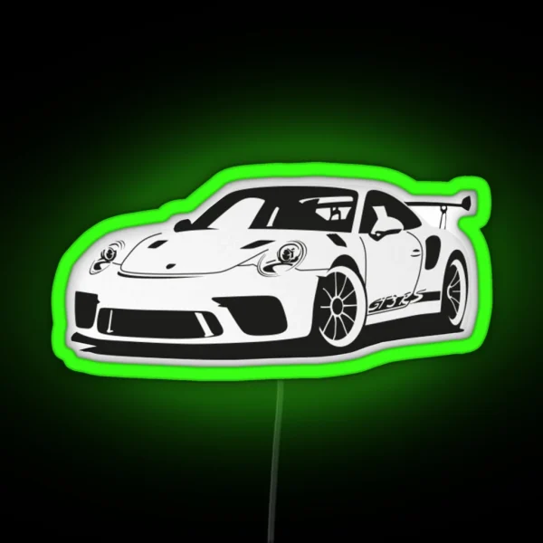 Porsche Gt3 Rs RGB Neon Sign