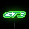 Porsche GT3 RS neon sign with Signal Green RGB lighting