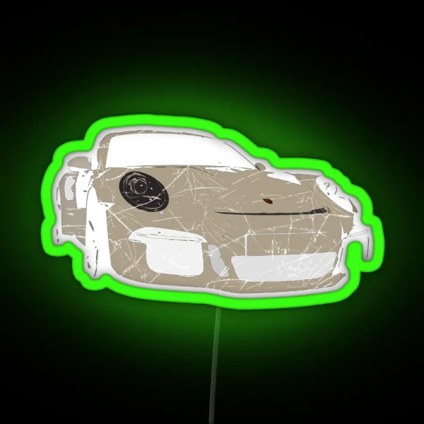 Porsche GT3 Vintage RGB Neon Sign
