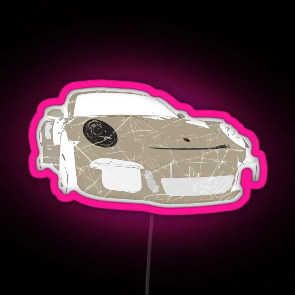 Porsche GT3 Vintage RGB Neon Sign