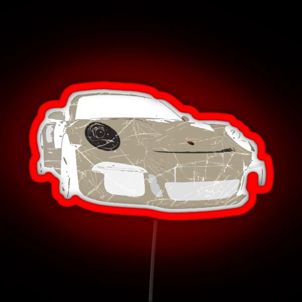 Porsche GT3 Vintage RGB Neon Sign