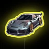porsche-silver-car-anime-style-neon-sign-rgb-glow-yellow-highlights