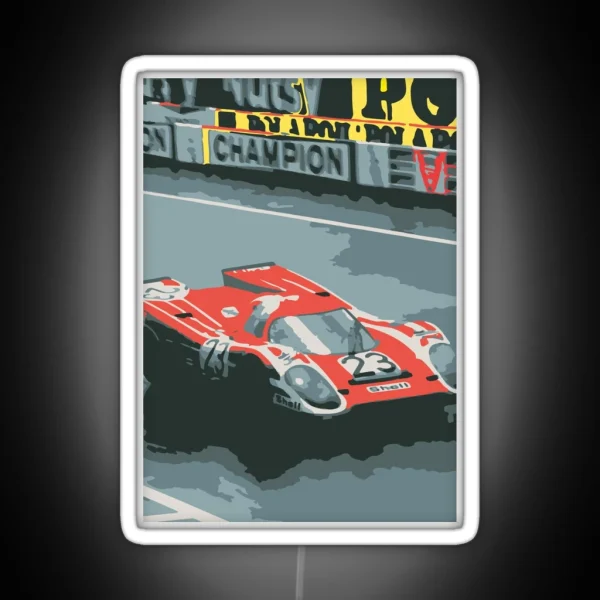 Porshche 917 At Le Mans RGB Neon Sign