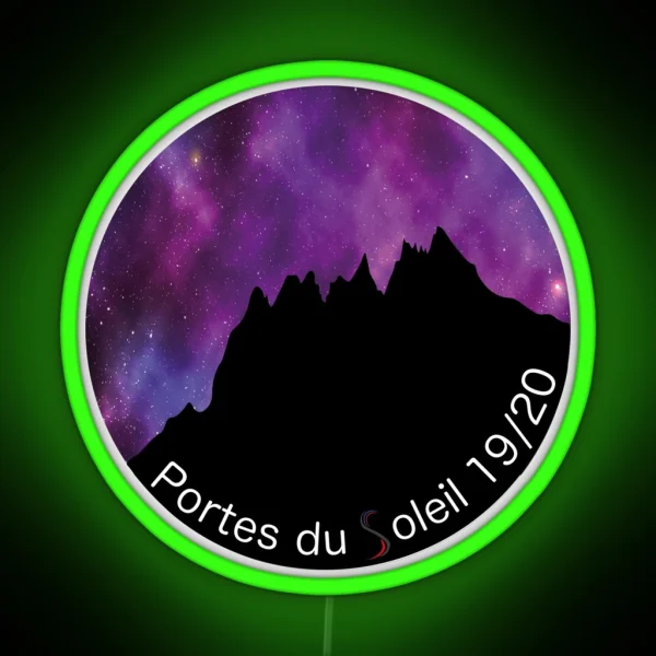 Portes Du Soleil RGB Neon Sign