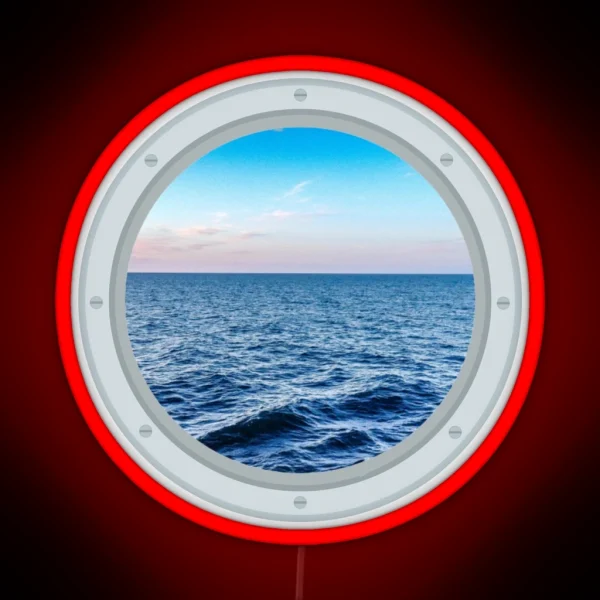 Porthole Ocean View RGB Neon Sign