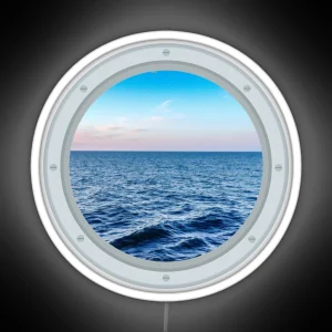 Porthole Ocean View RGB Neon Sign