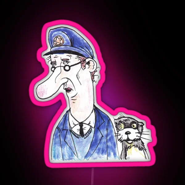 Post Person Patrick RGB Neon Sign