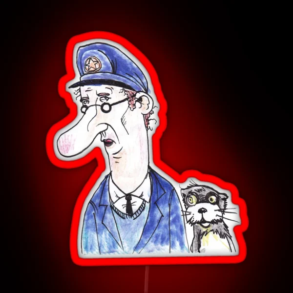 Post Person Patrick RGB Neon Sign