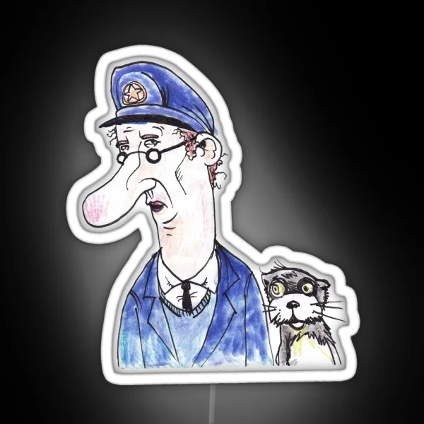 Post Person Patrick RGB Neon Sign