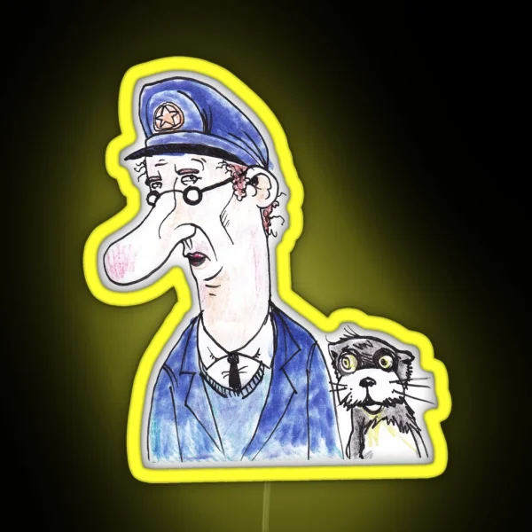 Post Person Patrick RGB Neon Sign