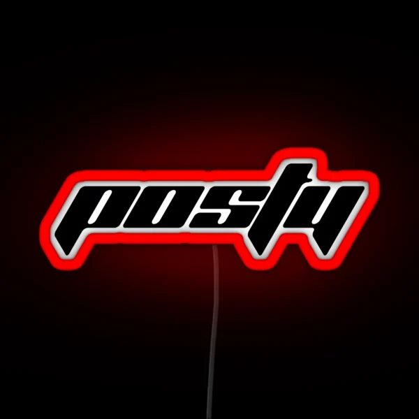 Posty Black Design RGB Neon Sign