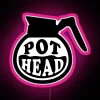Pot Head & Coffee Addict RGB Neon Sign, Pink, Cool RGB Lighting Design