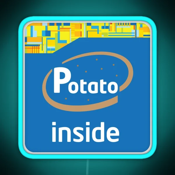 Potato Inside RGB Neon Sign