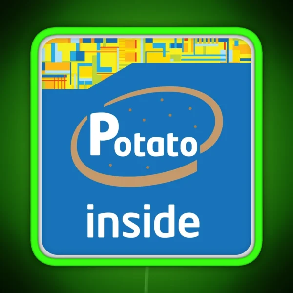 Potato Inside RGB Neon Sign