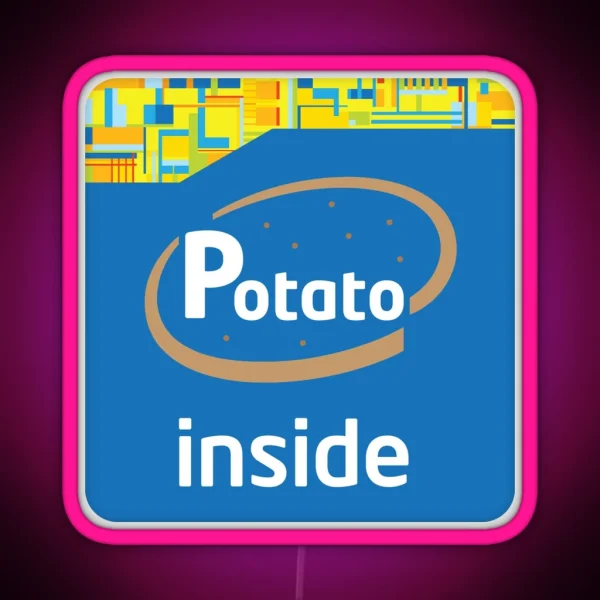 Potato Inside RGB Neon Sign
