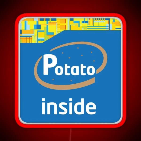 Potato Inside RGB Neon Sign