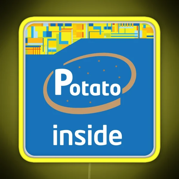Potato Inside RGB Neon Sign