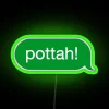 RGB neon green sign design