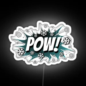 POW Snow The Deeper The Better RGB Neon Sign