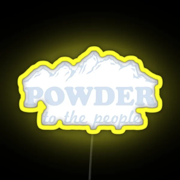 Powder To The People RGB Neon Sign