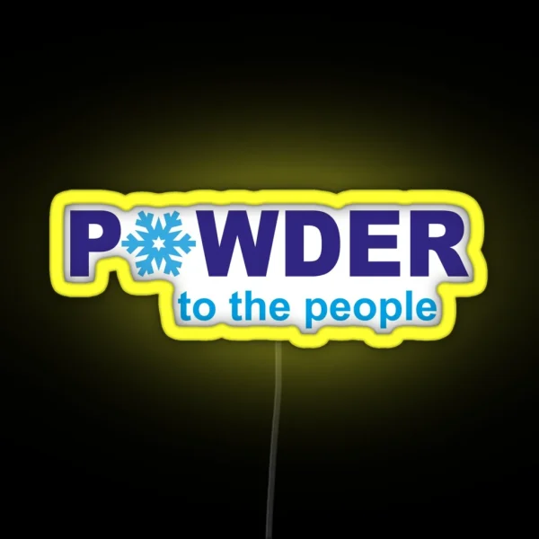 Powder To The People RGB Neon Sign