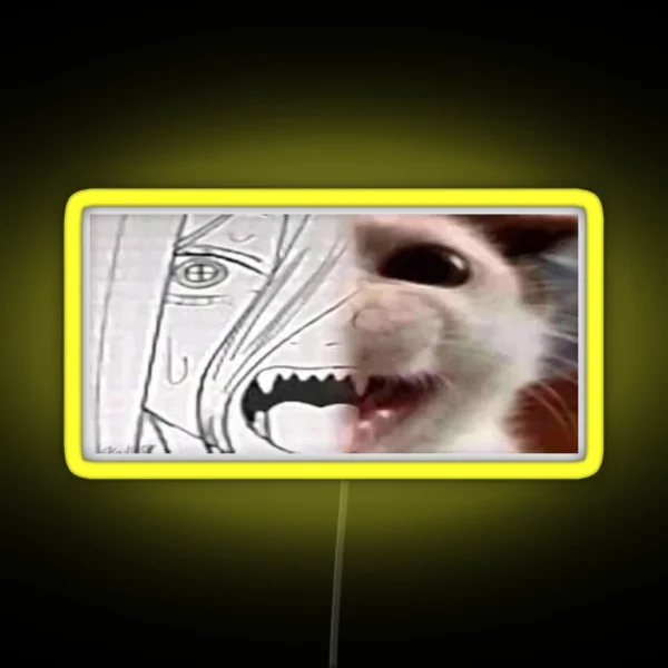 Power Cat Scream RGB Neon Sign