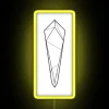 Glowing Power Crystal RGB Neon Sign in Yellow