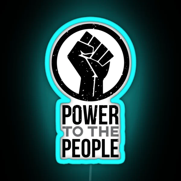 Power To The People Resistance Led RGB Neon Sign