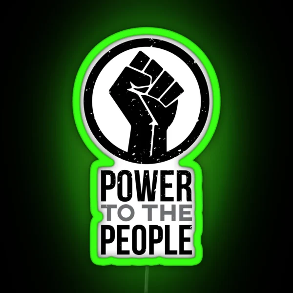 Power To The People Resistance Led RGB Neon Sign