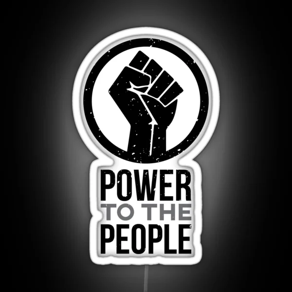 Power To The People Resistance Led RGB Neon Sign