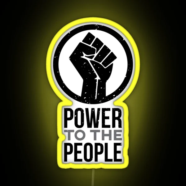 Power To The People Resistance Led RGB Neon Sign