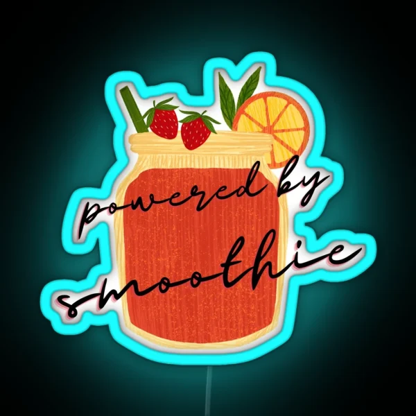 Powered By Smoothie RGB Neon Sign