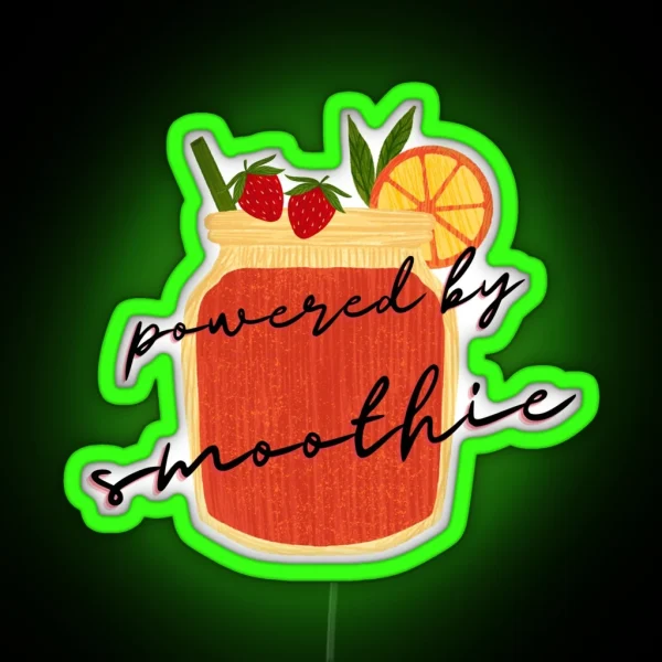 Powered By Smoothie RGB Neon Sign