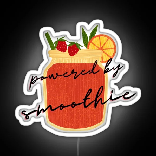 Powered By Smoothie RGB Neon Sign