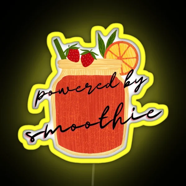 Powered By Smoothie RGB Neon Sign