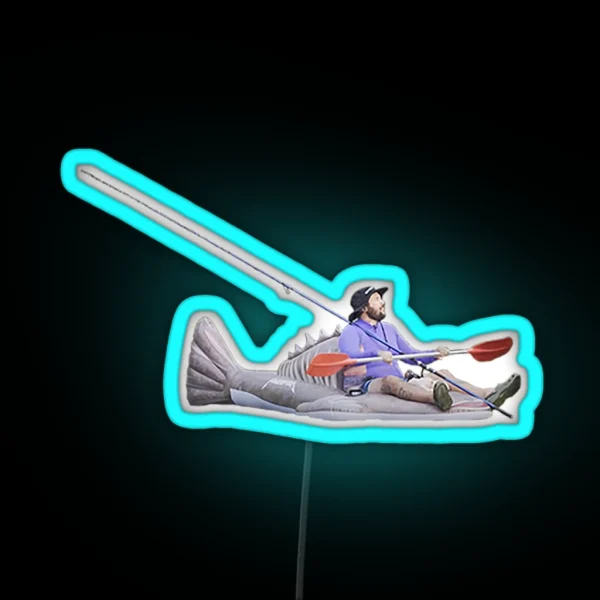 Powerfish On A Fish Havin A Fish RGB Neon Sign