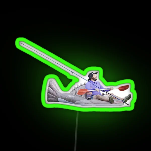 Powerfish On A Fish Havin A Fish RGB Neon Sign