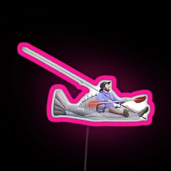 Powerfish On A Fish Havin A Fish RGB Neon Sign