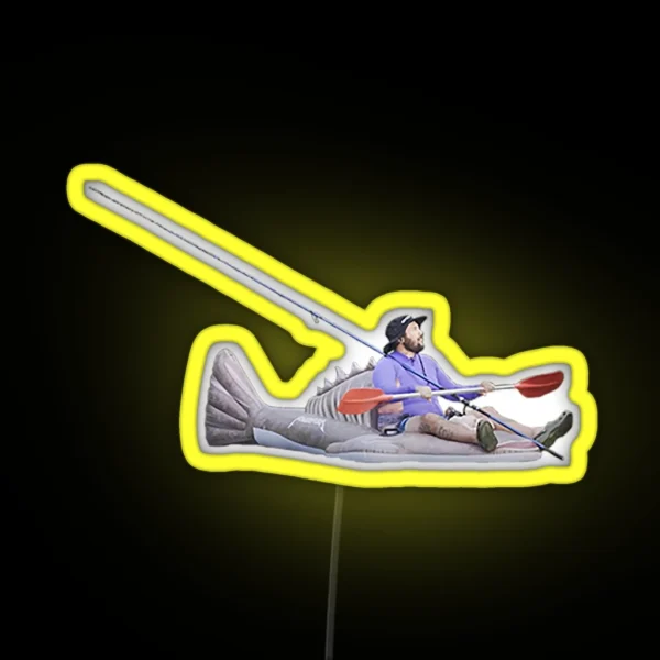 Powerfish On A Fish Havin A Fish RGB Neon Sign