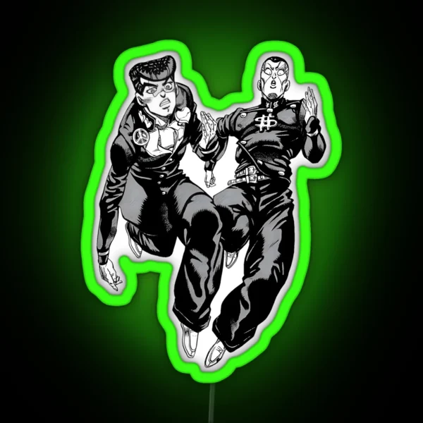 Powerful Stand Users RGB Neon Sign